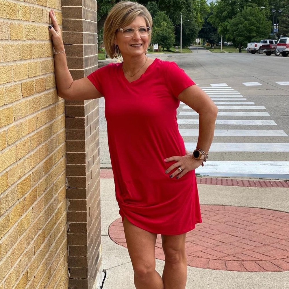 Red T-Shirt Dress
